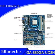 FOR GIGABYTE GA-880GA-UD3H AM3/AM3+ AMD 880G 32GB Motherbroad Test ok picture