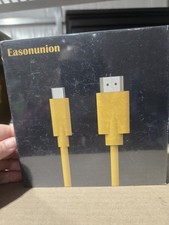 Easonunion USB Type-C to HDMI Cable 2M Yellow 4K60Hz 2K144Hz 1080P165Hz picture