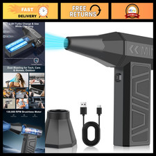 Cordless Air Duster 130,000RPM Mini Blower, 4-Gear Turbo Fan for Electronics & C picture