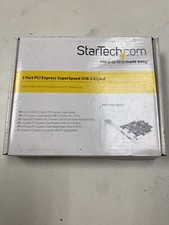 StarTech.com Dual Port USB 3.0 Expansion Card Adapter PEXUSB3S2 Open Box picture