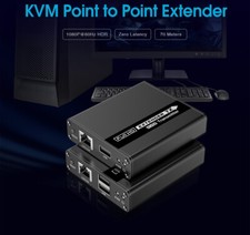 4K HDMI + USB KVM Extender Over CAT5e/6 Cable 1080P ZERO LATENCY Up to 70M 230FT picture