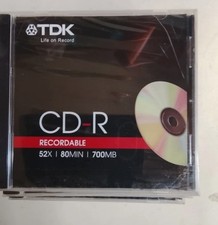 TDK CD-R 700Mb 80 min 152X NEW 50pc Box picture