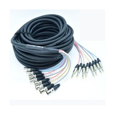 cable 50ft trs snake cables cables audio balanced patch 1/4