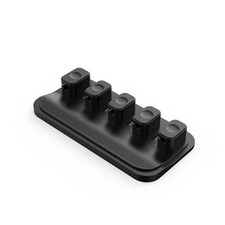 Magnetic Cable Clips 5 Pack Silicone Wire Holder Car Desk USB C Cable Organizer picture