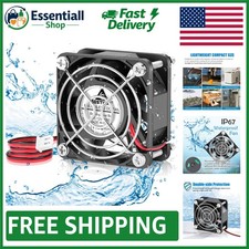 Compact 60mm x 25mm Waterproof Cooling Fan - Silent 12V Dual Ball Bearing picture