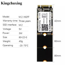 Kingchuxing 128GB M.2 M2 SATA NGFF SSD 2242 2260 2280 Solid State Hard Drives picture