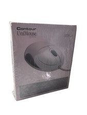 New Contour Unimouse Optical Technology USB Wired Mouse White Three Button NIB picture