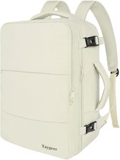 Taygeer X-Large Travel Backpack Beige 17.3
