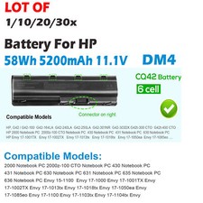 🧡LOT 1-30x MU06 MU09 Battery For HP Pavilion CQ32 CQ42 CQ62 G4 G6 G7 593553-001 picture