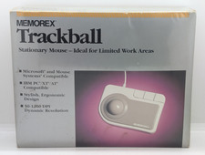 Memorex Trackball Wired Stationary Mouse - NEW IN SEALED BOX picture