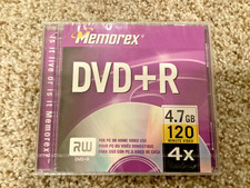 Memorex DVD+R  4.7 GB 120 Min New SEALED Black DVD Recordable Save your Favorite picture