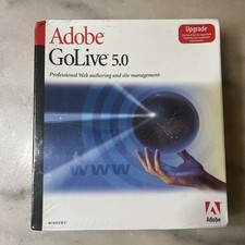 Adobe GoLive 5.0 for Windows, Upgrade Version, NEW IN BOX SEALED 2000 Vintage picture