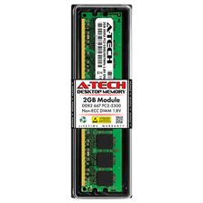 A-Tech 2GB PC2-5300 Desktop DDR2 667 MHz DIMM 240-Pin Non-ECC Memory RAM 1x 2G picture