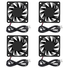 4PCS 6010 Fan 60x60x10mm DC 5V 60mm Brushless Cooling Fan, Replacement USB picture