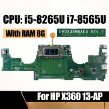 For HP X360 13-AP Laptop Motherboard DA0X36MBAE0 L37647-001 i5-8265U i7-8565U picture