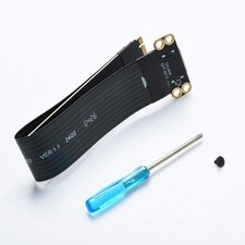 M.2 NVMe PCIe 4.0 to OCuLink SFF-8612 Adapter w/ Screwdriver 15cm FPC 64Gbps 4 picture