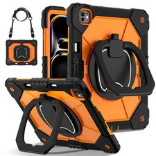 For iPad Pro 13'' /11'' (M5) 2025/(M4) 2024 W Stand Shockproof Rugged Case Strap picture