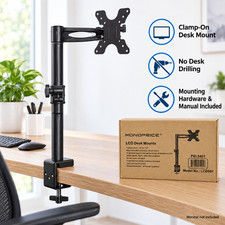 Monoprice LCD501 Adjustable LCD LED Monitor Desk Mount VESA 100x100 Black picture