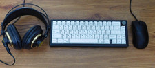 BUNDLE of custom-built wireless keyboard, Deathadder V3 Wired, & AKG K240 Studio picture