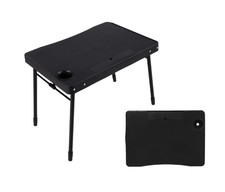 Mesa Personal Ajustable Negra con Portavasos y Soporte Tablet iPad Portátil picture