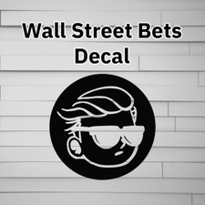 Wall Street Bets Tendie Man Circle Vinyl Decal Sticker Reddit wallstreetbets  picture