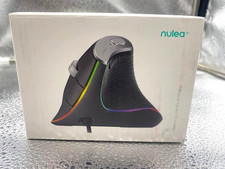 Nulea M504 Wired RGB Vertical Mouse Ergonomic USB PC Mac Black Grey W1027E7B picture