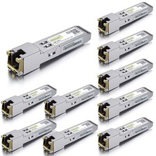 Lot of 10 Cisco GLC-T Transceiver, 1G SFP Copper RJ45 1000BASE-T Module 100m picture