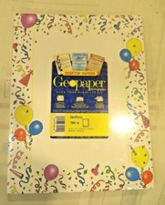 Geographics Design Paper GeoParty Design 100 Sheets Sealed Pkg #2938 picture