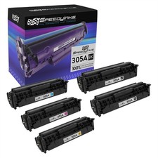 5PK Reman Laser Toner Cartridge for HP 305A CE410X CE411A CE412A CE413A 305X picture