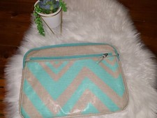 Studio C Chevron On Macbook Pro Air Laptop Sleeve  Notebook Case Teal/Linen 16