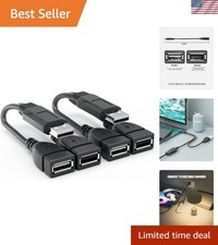Versatile 2-Port USB Cable Splitter - Connect Devices with High-Speed Efficiency picture