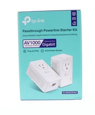 TP-Link AV1000 Powerline Ethernet Adapter Kit Gigabit Port Passthrough picture