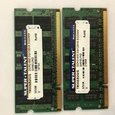 Super Talent DDR2-800 SODIMM 4GB 2x2GB/128x8 Samsung Chip Dual laptop Memory Kit picture
