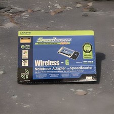 Linksys WPC54GS Wireless-G Notebook Adapter with Speed Booster Sealed picture