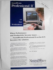 [Artificial intelligence] NeuralWorks Professional II on Sun - flyer, 1989 picture