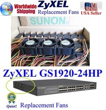 Lot 3x Quiet Version Fans for ZyXEL GS1920-24HP Low Noise Best HomeNetwork picture