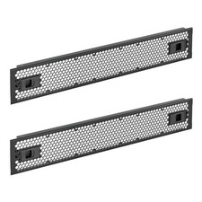 2 PCS 2U Rack Perforated Blank Panel Steel Mount Fits 19 Inch Server Black Net picture