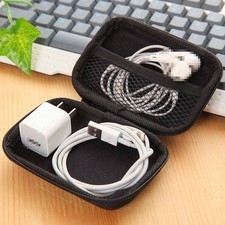2Pcs Cable Cord Bags Travel Storage Bag Organizer Charger Electronics USB Case picture