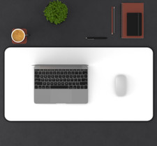 Elegant Simplicity Navy Blue and Gold Leaf Desk Mat Mouse Pad picture