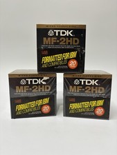 TDK MF-2HD Micro Floppy Disk Super EB  2x 10-Pack NEW Sealed 3x picture