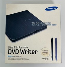 Samsung SE-218BB/RSBS Ultra-Slim External USB DVD-RW Drive Brand New: Sealed Box picture