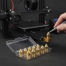 Efficient 10PCS Brass 0.4mm Nozzle Set for Ender 3 Series & Spider 1.0 Hotend picture