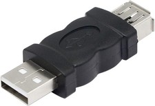 CERRXIAN Firewire IEEE 1394 6 Pin Female to USB Male Adapter Convertor black  picture