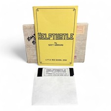 1984 HELPTURTLE Apple II 5.25 Floppy Little Red School Disk COMPLETE RARE picture