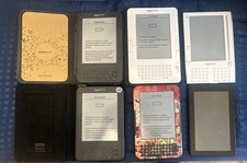 LOT of 6 Amazon KINDLES for PARTS or REPAIR ( as-is )Need Batteries  picture