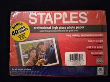 2 Packs Staples Professional High Gloss Photo Paper Inkjet 4