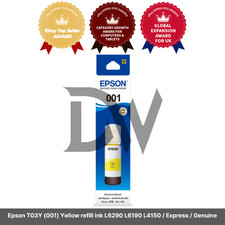 Epson T03Y (001) Yellow refill ink L6290 L6190 L4150 / Express / Genuine picture