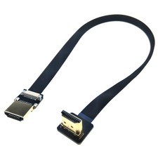HDMI Flex Cable Angled to Straight Male 4K 1080P FPV Camera Video 40cm Soft Wire picture