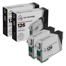 LD Products 2PK Replacement Epson 126 Ink Cartridge High Yield Black T126120 picture