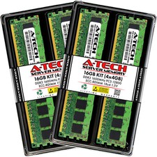 A-Tech 16GB 4x 4GB 1Rx4 PC3-12800R DDR3 1600 MHz ECC RDIMM REG Server Memory RAM picture
